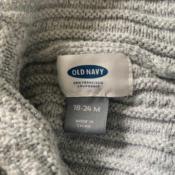 cowl neck sparkle shall poncho - Picture 2 of 5